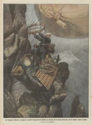 Die Tragödien der Luft, deutsche Aeronauten von Berlin nach Kroatien transportiert und dort getötet